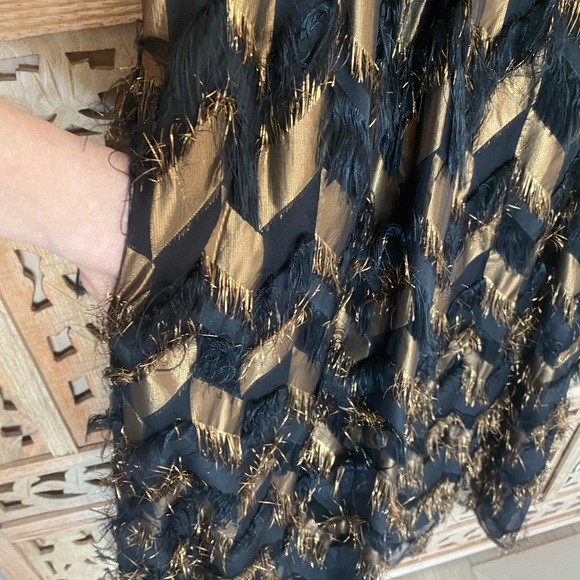 Dolce & Gabbana jumpsuit. Gold and Brown and amazing…side pockets, comfortable - Picture 2 of 10